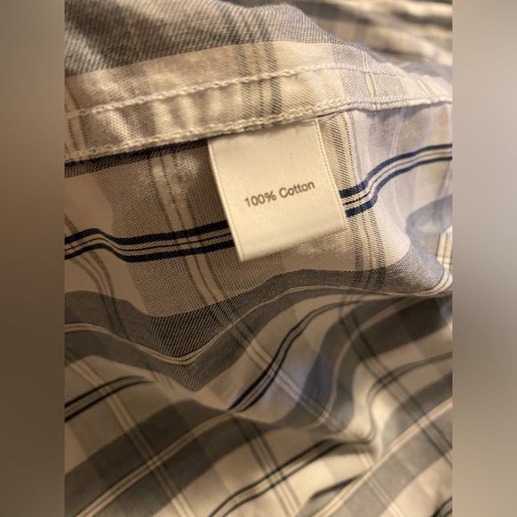 BLACK Saks Fifth Avenue SLIM FIT men’s large button up shirt - Picture 5 of 7